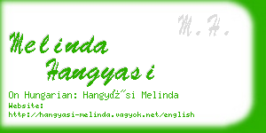 melinda hangyasi business card